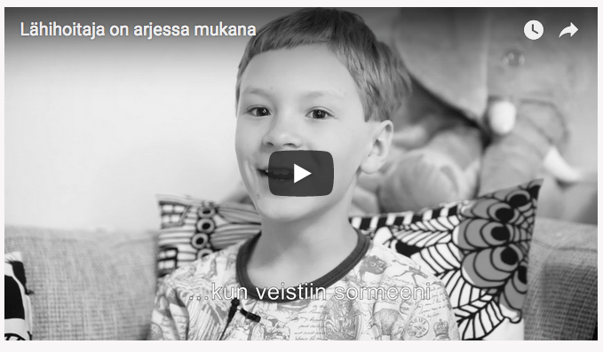 Lähihoitaja on arjessa&nbsp;mukana