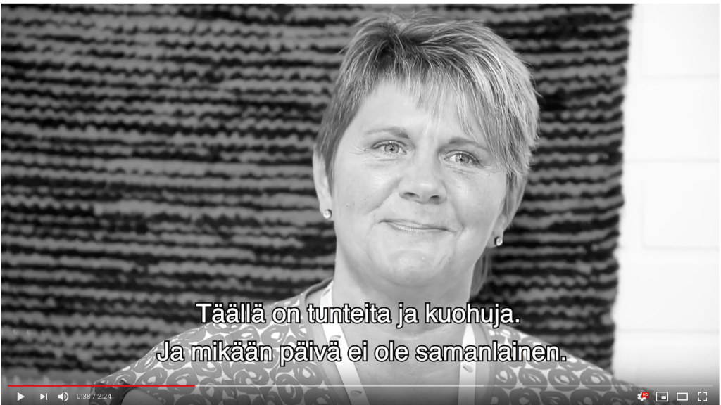 Minun työ hoitoalalla